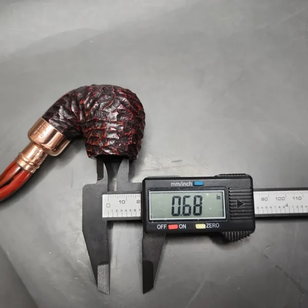 Peterson 2024 Christmas Pipe 221 Rusticated Bent Billiard Briar Pipe, FT, New - Image 11