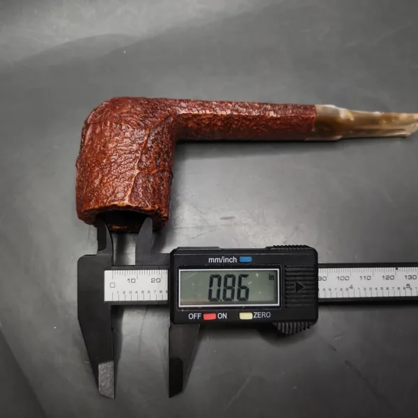 Savinelli Estella 815 EX Rusticated Lumberman Estate Briar Pipe, Italian Estates - Image 11