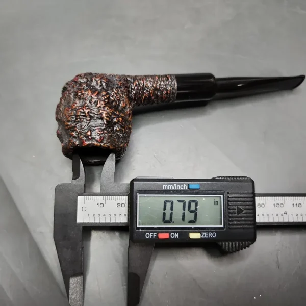 Castello Sea Rock SB 23F Rusticated Apple Estate Briar Pipe, Italian Estates - Image 11