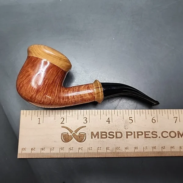 Tommaso Spanu 1999 F2 Smooth Calabash Estate Briar Pipe, Unsmoked - Image 11