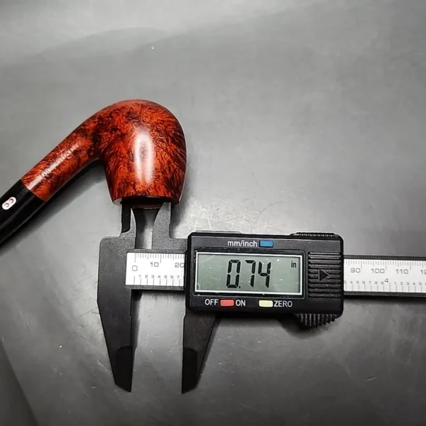 Chacom Centenaire Smooth Bent Billiard Estate Briar Pipe, Unsmoked - Image 11