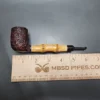 1952 Dunhill Shell Whangee Sandblasted Billiard Estate Briar Pipe, English Estates - Image 11