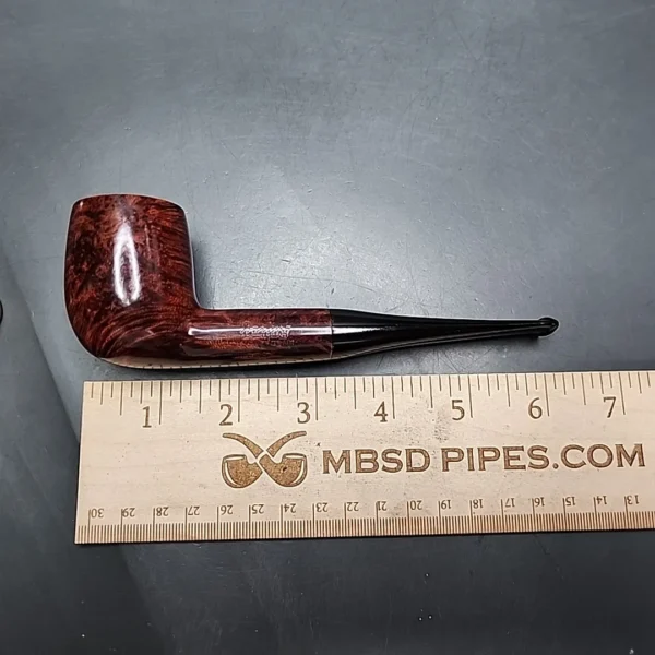 Barling Garnet Grain 6175 Smooth Billiard Estate Briar Pipe, English Estates - Image 11
