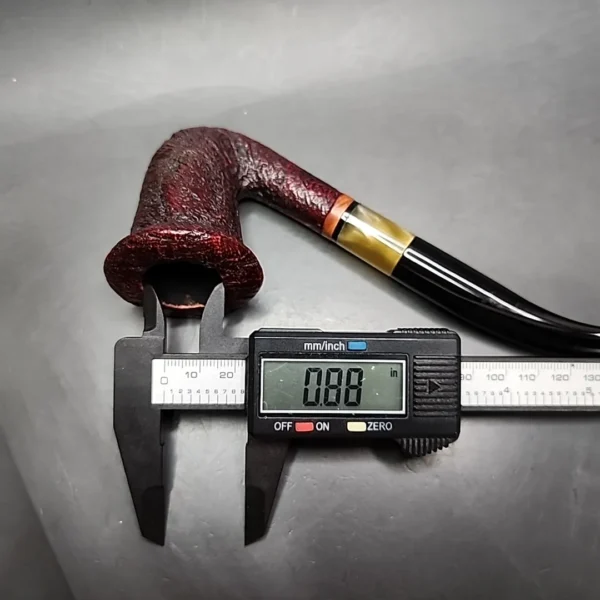 Alpha Sandblasted Calabash Estate Briar Pipe, Israeli Estates - Image 11