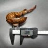 Andrey Kharitonov Smooth Fish Hook Handmade Briar Pipe, New - Image 11