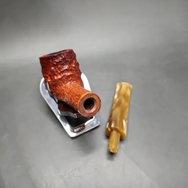 Savinelli Estella 101 Rusticated Billiard Estate Briar Pipe, Unsmoked - Image 11