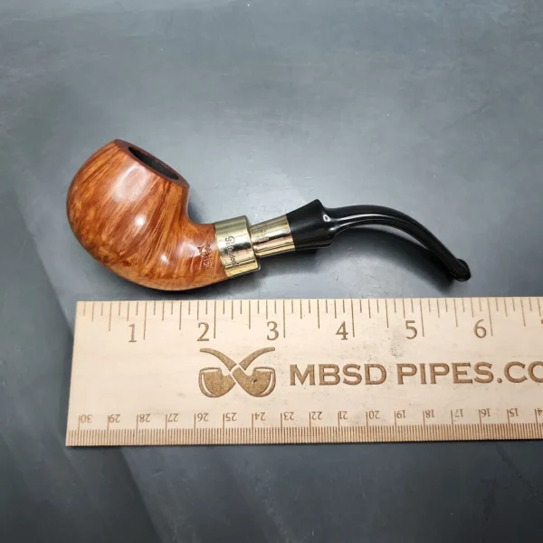 Peterson 03S Gold Spigot Bent Apple Estate Briar Pipe, Irish Estates - Image 12
