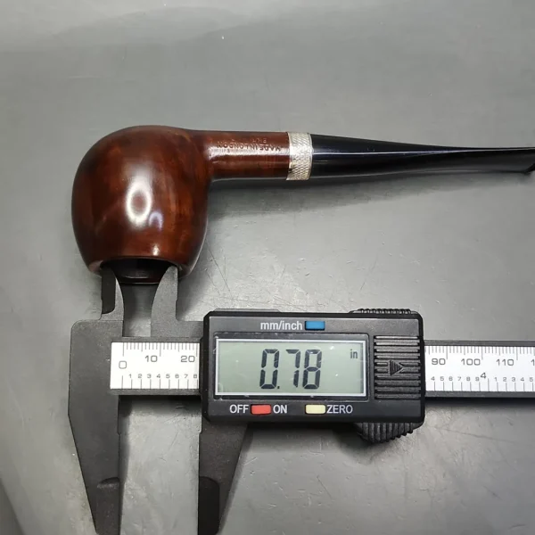 Jacobean Original by Les Wood, Smooth Apple Estate Briar Pipe, Unsmoked - Image 12