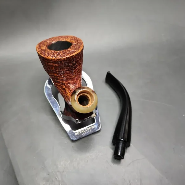Early Ser Jacopo Pulchra Sandblasted Calabash Estate Briar Pipe, Italian Estates - Image 12
