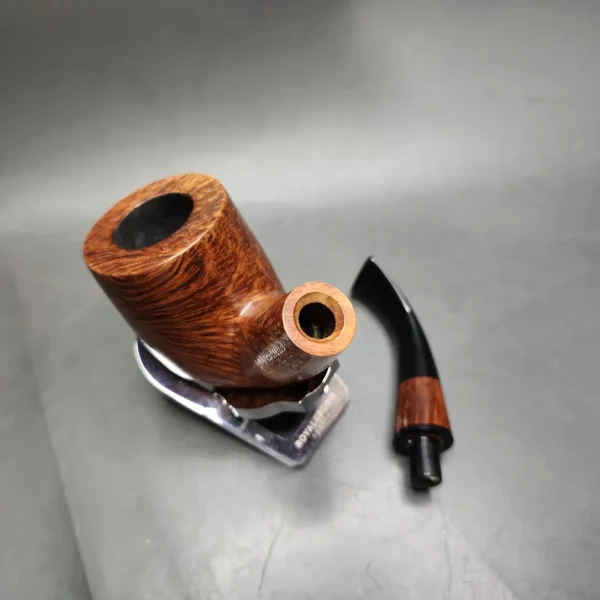 Castello Collection Occho di Pernice Smooth Bent Billiard Estate Briar Pipe, Italian Estates - Image 12