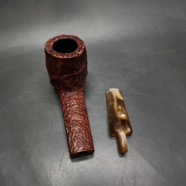 Savinelli Estella 815 EX Rusticated Lumberman Estate Briar Pipe, Italian Estates - Image 12