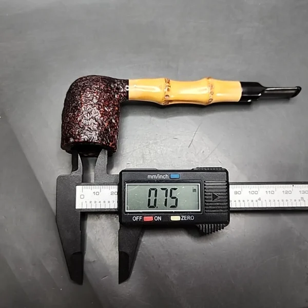 1952 Dunhill Shell Whangee Sandblasted Billiard Estate Briar Pipe, English Estates - Image 12
