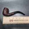 1960 Dunhill Shell 120 Sandblasted Bent Billiard Estate Briar Pipe, English Estates - Image 12