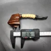 Andrey Kharitonov Smooth Boat w/ Bamboo Handmade Briar Pipe, New - Image 12