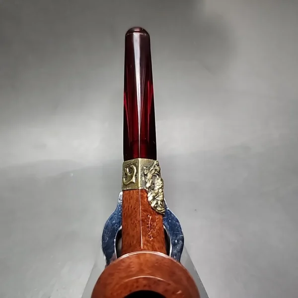 Pre-Kaywoodie KBB Blue Line Bakelite Bulldog Estate Briar Pipe, Unsmoked - Image 12