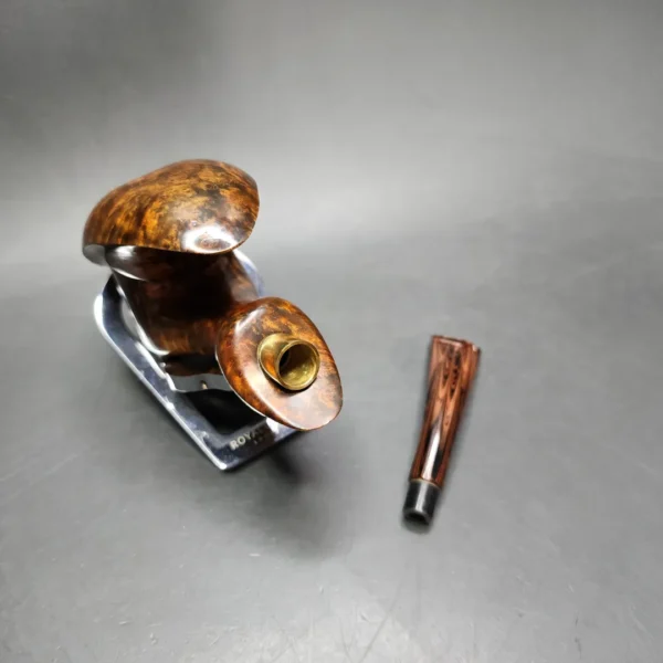 Andrey Kharitonov Smooth Fish Hook Handmade Briar Pipe, New - Image 12