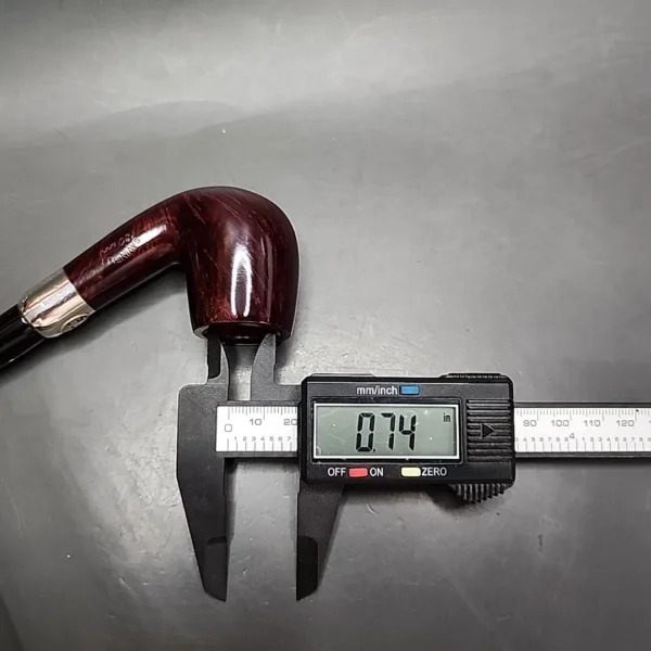 Savinelli 130th Anniversary Smooth Bent Billiard Estate Briar Pipe, 9mm, Unsmoked - Image 12