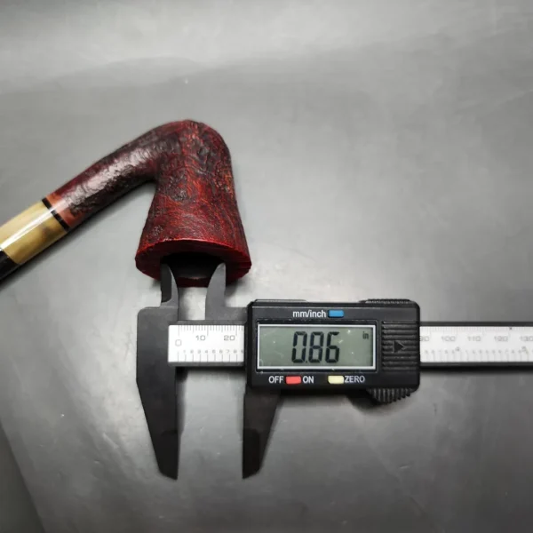 Alpha Sandblasted Calabash Estate Briar Pipe, Israeli Estates - Image 12