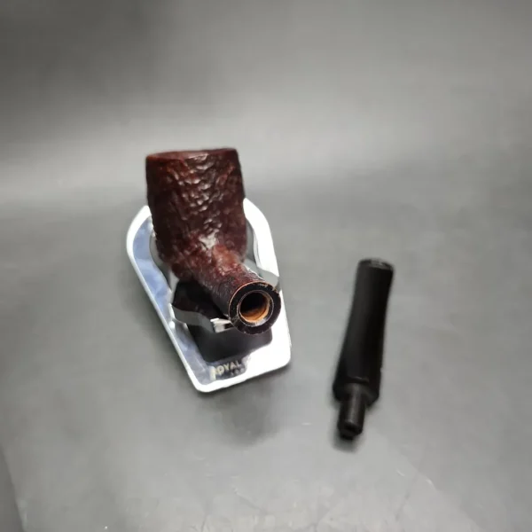 Sasieni 4Dot Ruff Root Dark Sandblasted Billiard Briar Pipe, English Estates - Image 12