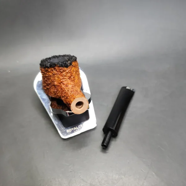 Pipe Tristan Rusticated Shape 55 Handmade Briar Pipe, New - Image 12