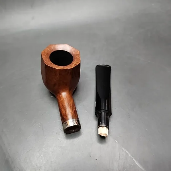 Gigi Fiamma Smooth Panel Billiard Estate Briar Pipe, Unsmoked, 9mm - Image 13