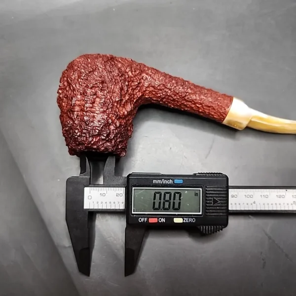 Savinelli Estella Freehand Rusticated Brandy Estate Briar Pipe, Unsmoked - Image 13