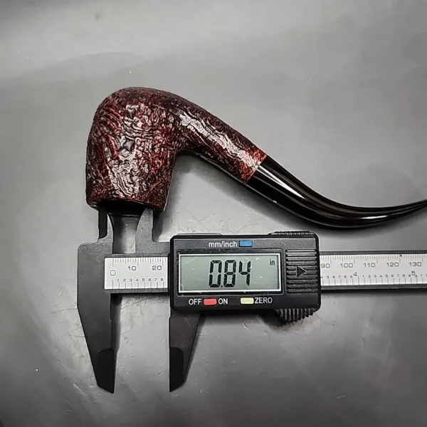 1960 Dunhill Shell 120 Sandblasted Bent Billiard Estate Briar Pipe, English Estates - Image 13