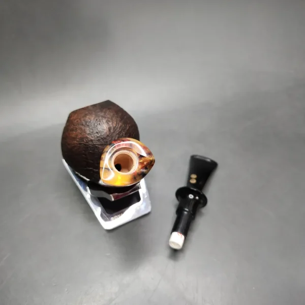 Petr Pohludka Sandblasted Ball Estate Briar Pipe, 9mm, Unsmoked - Image 13