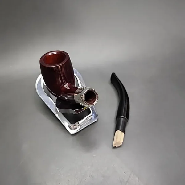Savinelli 130th Anniversary Smooth Bent Billiard Estate Briar Pipe, 9mm, Unsmoked - Image 13