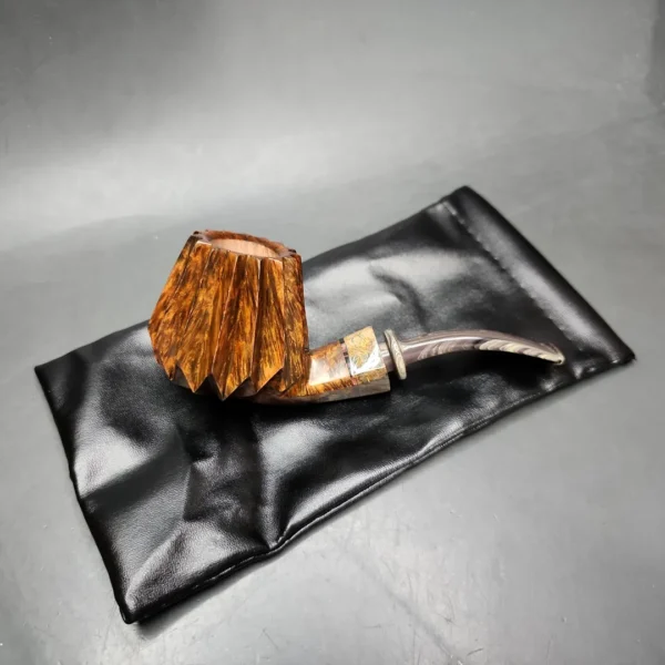 Andrey Kharitonov Smooth Volcano Handmade Briar Pipe, New - Image 13