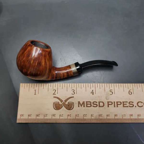 Hans Former Nielsen Smooth Brandy w/ Horn Estate Briar Pipe, Danish Estates - Image 13