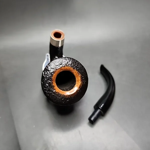 Brebbia 1997 Jubilee Calabash Sandblasted Estate Briar Pipe, Unsmoked - Image 13