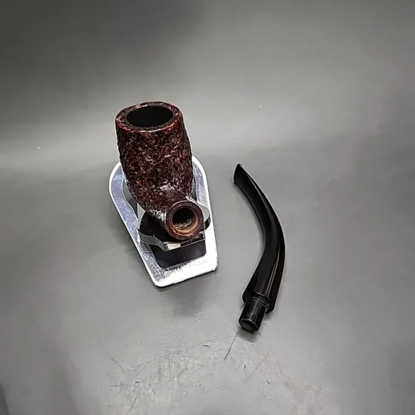 1960 Dunhill Shell 120 Sandblasted Bent Billiard Estate Briar Pipe, English Estates - Image 14