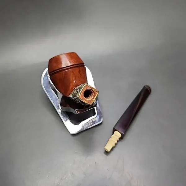 Pre-Kaywoodie KBB Blue Line Bakelite Bulldog Estate Briar Pipe, Unsmoked - Image 15
