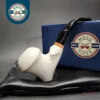 MBSD Meerschaum Deluxe Freehand Cavalier Block Meerschaum Pipe, Briar-Mortise