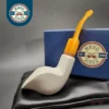 MBSD Meerschaum Deluxe Cobra Block Meerschaum Pipe, Briar-Mortise