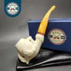 MBSD Meerschaum Deluxe Claw Block Meerschaum Pipe, Briar-Mortise