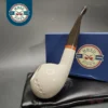 MBSD Meerschaum Deluxe Author Block Meerschaum Pipe, Briar-Mortise