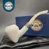 MBSD Meerschaum Deluxe Silver Peewit Block Meerschaum Pipe, Briar-Mortise