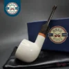 MBSD Meerschaum Deluxe Straight Pot Block Meerschaum Pipe, Briar-Mortise
