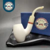 MBSD Meerschaum Deluxe Smooth Barrel Block Meerschaum Pipe, Briar-Mortise