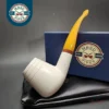 MBSD Meerschaum Deluxe Volcano Block Meerschaum Pipe, Briar-Mortise