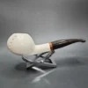 MBSD Meerschaum Deluxe Author Block Meerschaum Pipe, Briar-Mortise - Image 3