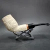 MBSD Meerschaum Deluxe Floral Cutty Block Meerschaum Pipe, Briar-Mortise - Image 3