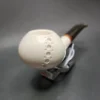 MBSD Meerschaum Deluxe Author Block Meerschaum Pipe, Briar-Mortise - Image 4