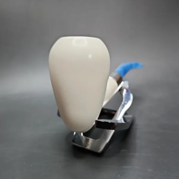 MBSD Meerschaum Deluxe Silver Peewit Block Meerschaum Pipe, Briar-Mortise - Image 4