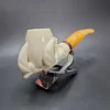 MBSD Meerschaum Deluxe Claw Block Meerschaum Pipe, Briar-Mortise - Image 5