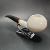 MBSD Meerschaum Deluxe Author Block Meerschaum Pipe, Briar-Mortise - Image 5