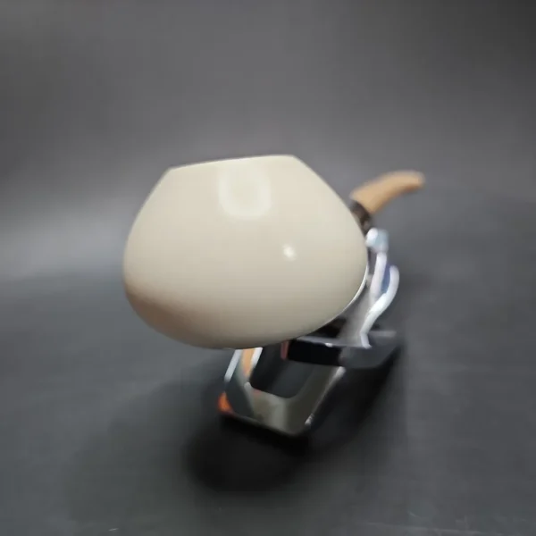 MBSD Silver Meerschaum Army Mount Prince Block Meerschaum Pipe - Image 5
