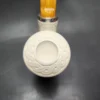 MBSD Meerschaum Silver Reverse Calabash Vase Block Meerschaum Pipe, New - Image 5